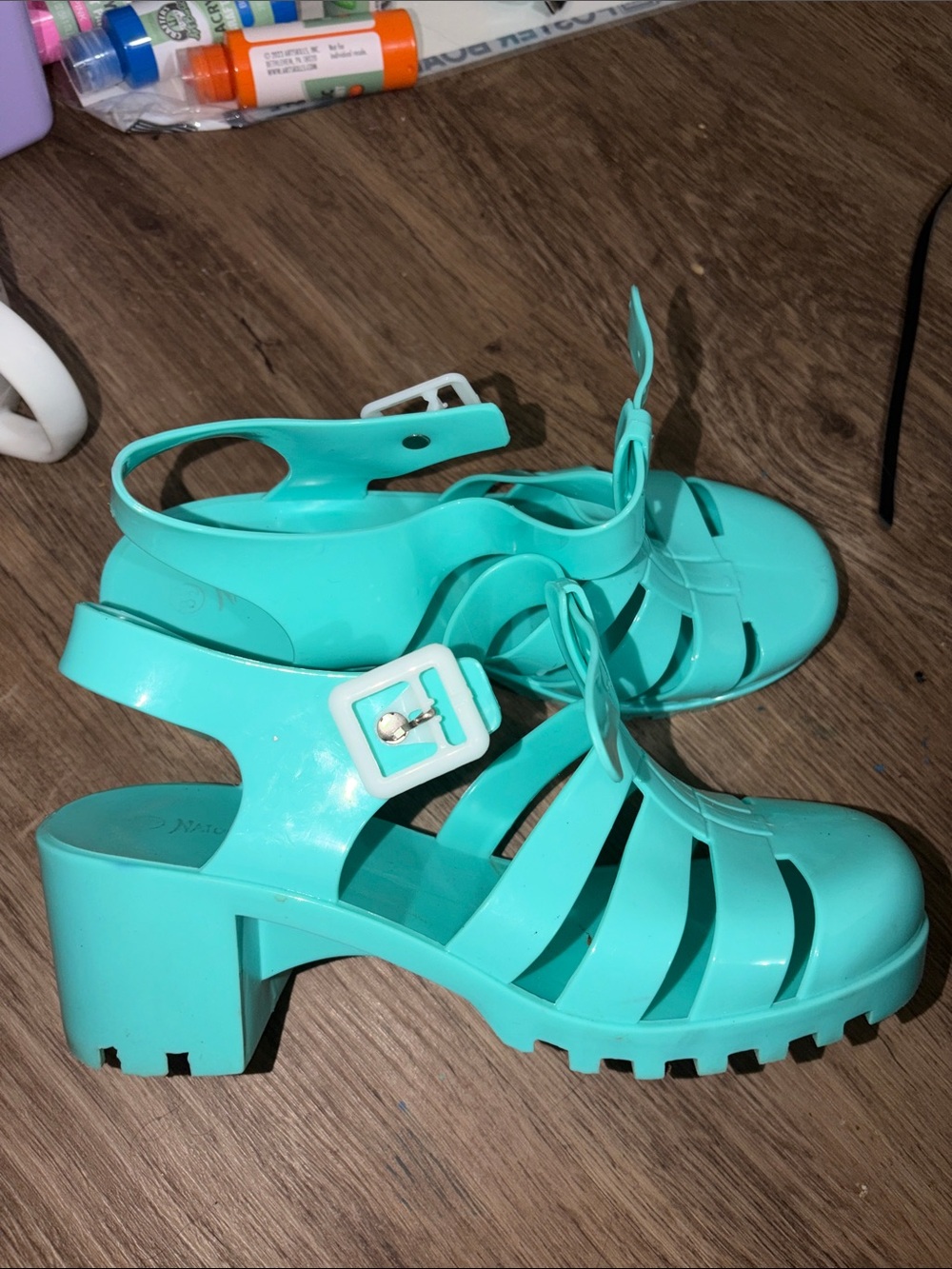 Mint summer shoes